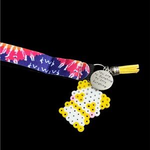 Colorful Keychain with Inspirational Charm